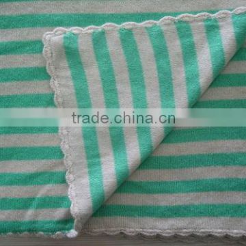 Baby Intarsia Stripe Blanket