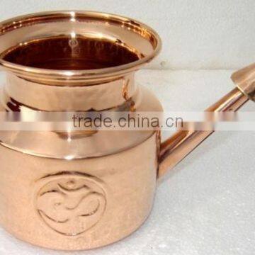 Copper Neti Pot for Nasal Cleansing and Health Benefits for Congestion, Cold,Sinus