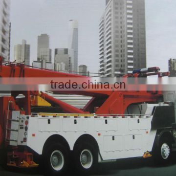 Heavy duty sinotruk howo tow truck road wrecker with 360 rotator boom