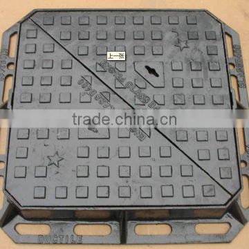 Casting EN124 C250 D400 ductile iron manhole cover in china