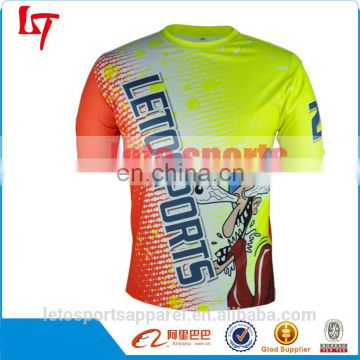 gym Fitness Neon Compressed fitted t shirt neon customized sports wear Color Fitness Neon wear