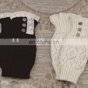 Wholesale Crochet Lace Boot Cuffs With 3 Buttons