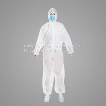 Wholesale breathable non woven microporous disposable medical protective clothing with hood for protection