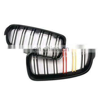 ABS  german flag color matte dual slat front grill grille intake grid for BMW M1 F20 12-IN