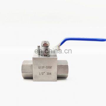 304 stainless steel high pressure ball valve 2 points 4 points hydraulic inner wire valve