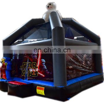 Wars theme Kids inflatable dark castle fun jumping city for sale