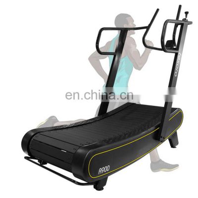 Performance Console fitness gym equipment Manual Resistance Low Noise  running machine Curved treadmill & air runner