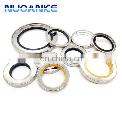 PTFE Stainless Steel Rotary Lip Air Compressor Single lip/Double Lips PTFE Oil Seal Shaft Seal
