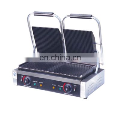 Double Plates Electric Contact Grill /Panini Grill