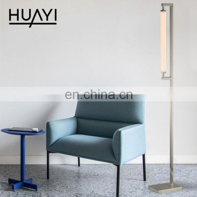 HUAYI New Arrival Iron Aluminum Lamp Body 13 Watt Indoor Bedroom Living Room Modern LED Floor Light