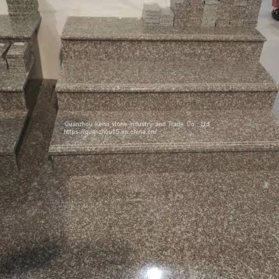 polished red granite G664 stair