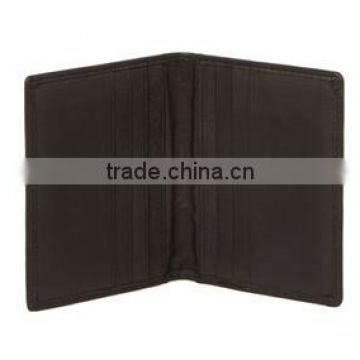 Bifold leather credit card holders / travel front pocket card holder for men