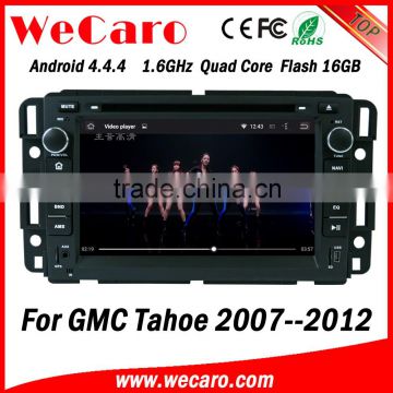 Wecaro WC-GU7036 Android 4.4.4 gps navigation 1024*600 for GMC Tahoe car audio 2007 - 2012 Steering Wheel Control