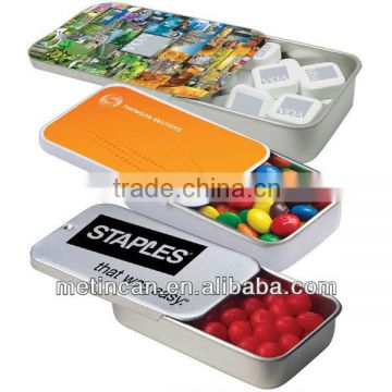 small rectangular slide tin box for mints/peppermints/candy package                        
                                                Quality Choice