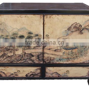 antique hand painting furniture ,bedside cabinet, TV stand