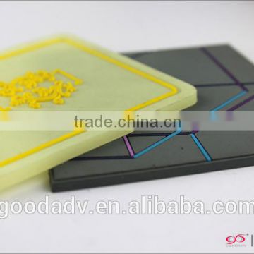 Wholesale gift items custom logo promotional 2D/3D rubber drink pvc coaster