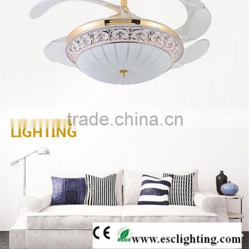 contempory ceiling fan light with remote