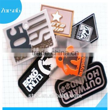 3D shaped PVC material patch, rubber band