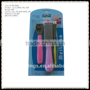 Fashion Nail Care Tools/Foots Tools Set with Blister Card