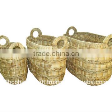 2015 New Product Oval Water Hyacinth Basket for Home Decoration and Futniture