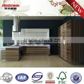 high gloss PVC kitchen cabinet