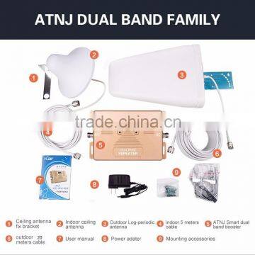 2016 ATNJ 2 IN 1 dual band 850/AWS mhz signal repeater 2G 3G 4G signal booster amplifier