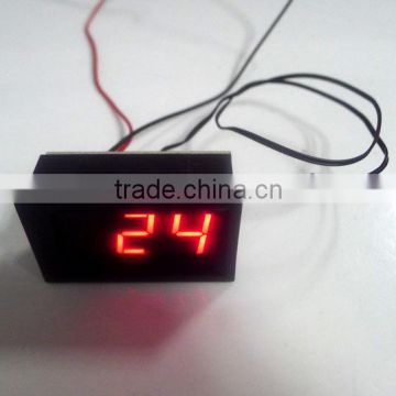 -30~70 Degrees Celsius Digital Thermometer Red LED DC Mini Digital Panel Meter