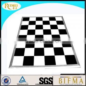 DF002-1Direct factory white and black portable dance floor for wholesale