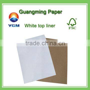 white top kraft liner board/coated white top liner