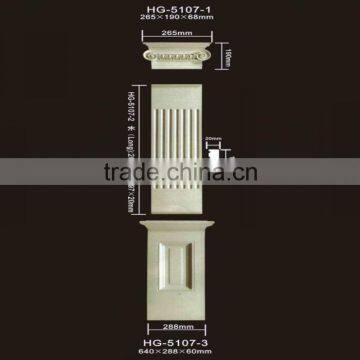 HG5107decorative polyurethane pu foam roman columns moulding/pu roman pillar design