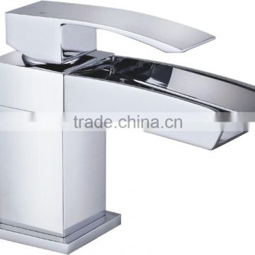 single lever waterfall wash basin water tap