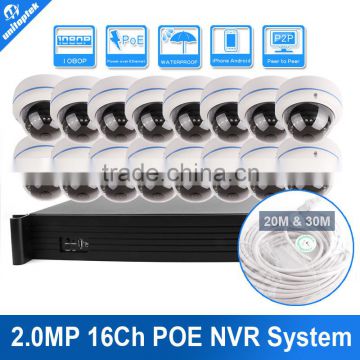 16CH 1080P POE NVR Kit 48V POE NVR With 16PCS Full HD 1080P Dome IP Camera 2.0 Megapixel Network Camera Outdoor CCTV NVR System                        
                                                Quality Choice