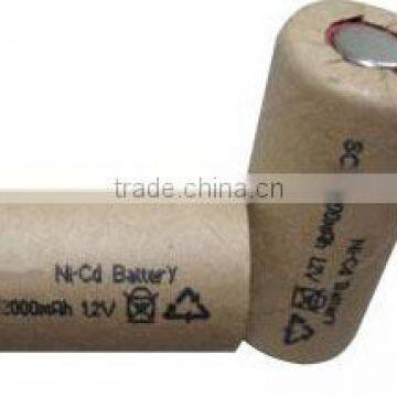 Rechargeable Ni-Cd battery SC 1.2V 2000mAh