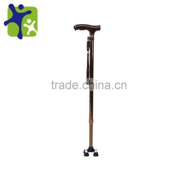 Small legs crutches adjustable height with a flashlight elderly cane