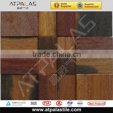 indoor wall background decoration wooden mosaic