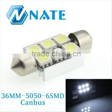 factory price 36mm 5050 6smd canbus festoon led