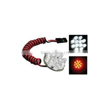 Platine circulaire de 12 LED rouges -RC auto LED light