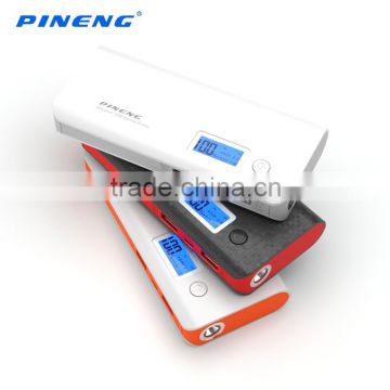 PINENG PN-968 High Quality Dual USB Portable Power Bank With Flashlight