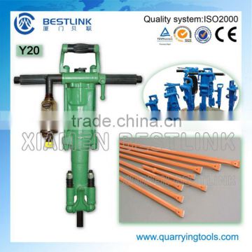 Air-operated jack hammer drilling tool Y20