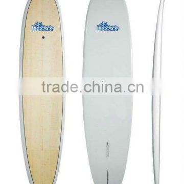 Custom made bamboo veneer surf paddle board