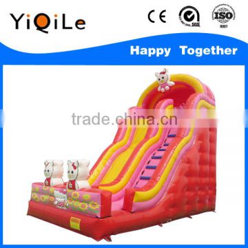 2016 the lovely cats inflatable playground on sale with kids inflatable slide