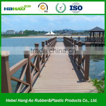 Low Cost Anti UV Wood Plastic Composite Boards Swimming Pool Deck Outdoor Floorings Eco Friendly Exterior WPC Decking