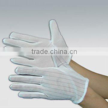 China white double side anti-static gloves