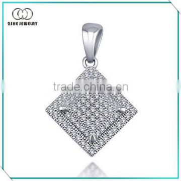 High Quality silver pave cz pendant