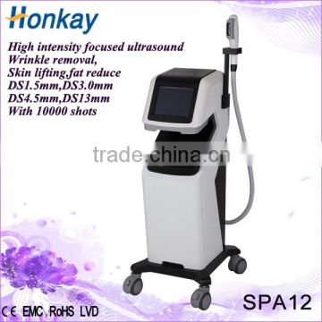 2016 high intensity focused ultrasound for anti aging wrinkle machines with CE