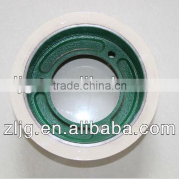 4inch sbr rice rubber roller with iron cast drum