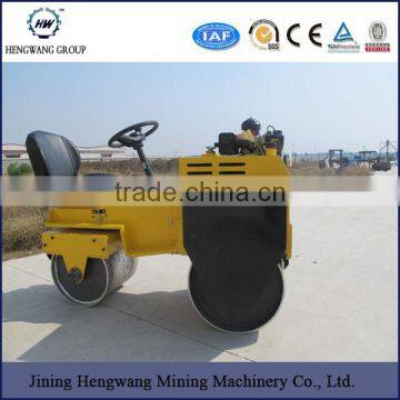 double drums 900 mm road roller vibrator with 8km/h walking speed