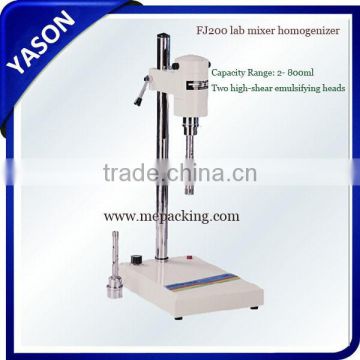 FJ200 lab mixer homogenizer 800ml+different heads vacuum emulsifying mixer for ointment