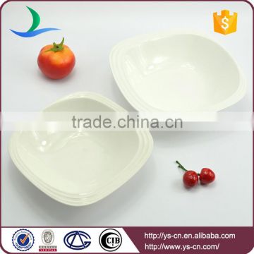 Wholesale custom white ceramic serving bowl set