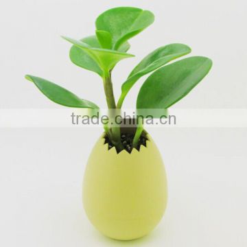 Wholesale X-Mas Gift Fancy Plastic Pots Egg Shape From East Asia/China